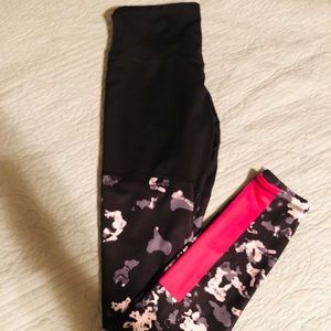 Champion Black/Pink Floral Leggings
